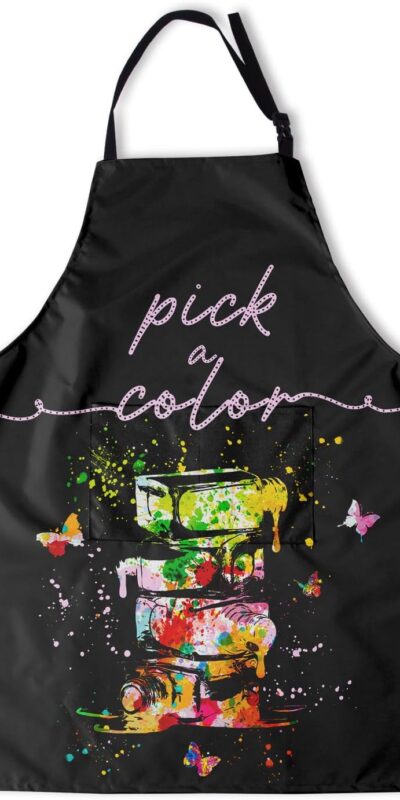 Nail Technician Apron with 2 Pockets - Cute Design