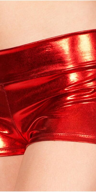 Metallic Dance Shorts for Women with Liner and Band