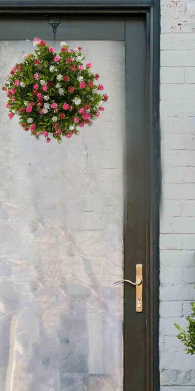 Colorful Spring & Summer Artificial Wreath for Front Door