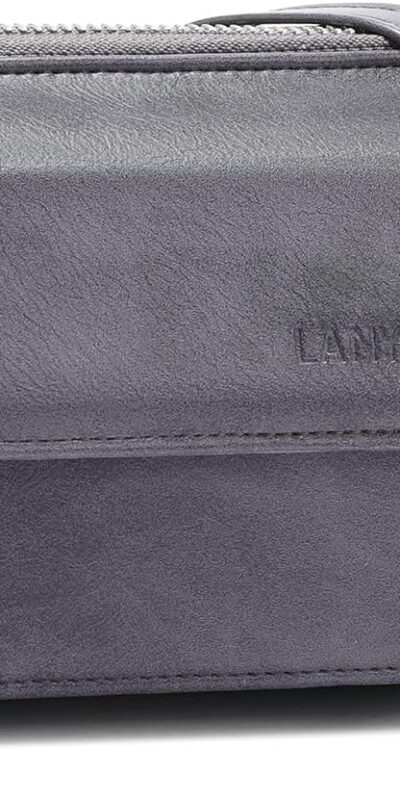 Lanyani Vegan Leather RFID Crossbody Wallet with Phone Pocket