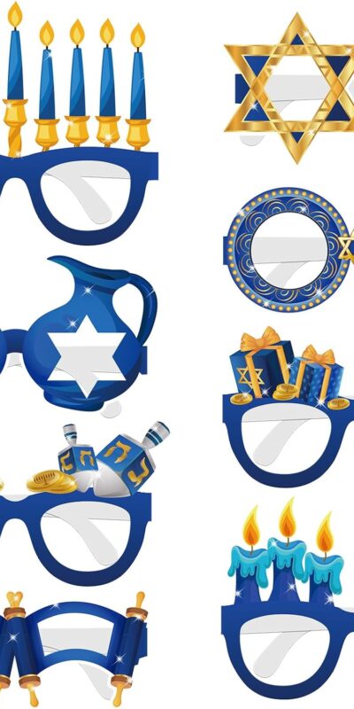 24 Happy Hanukkah Eyewear Party Favors - 24 Pieces