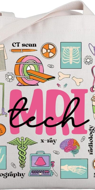 WSNANG MRI Technologist Reusable Tote Bag - Large Capacity