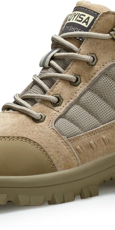 Indestructible Steel Toe High-Top Work Boots for Men