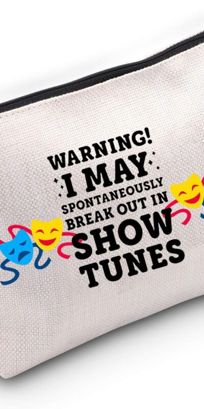Show Tunes Cosmetic Bag - Theatre Novelty Makeup Pouch