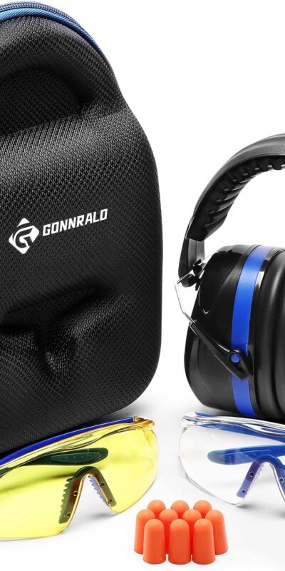 Shooting Ear Protection Earmuffs with Safety Glasses Set