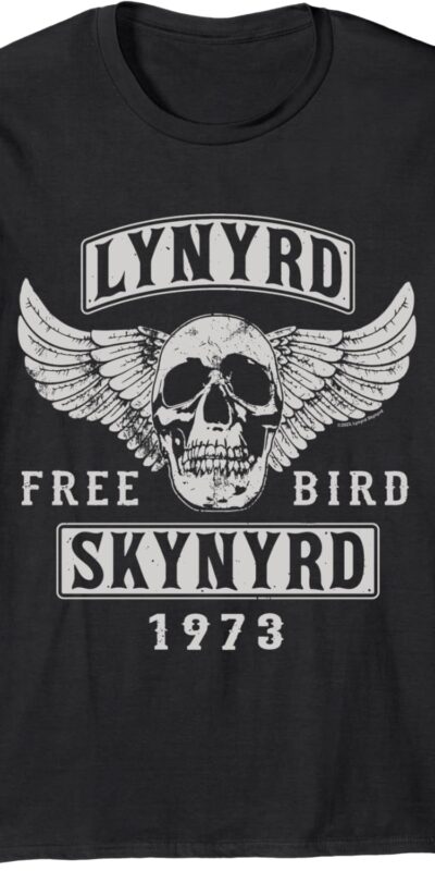Lynyrd Skynyrd Free Bird Skull 1973 Long Sleeve Tee - Size M