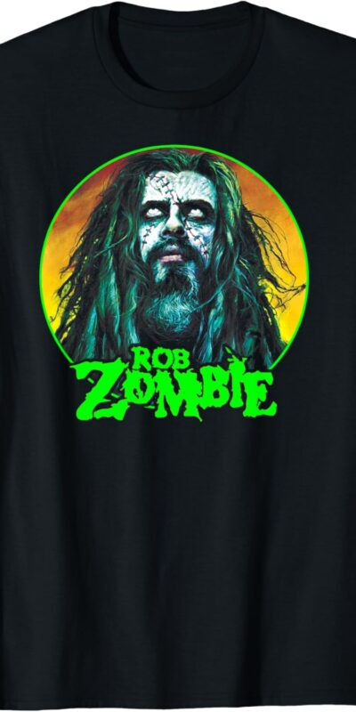 Rob Zombie Circle Face Graphic T-Shirt - Unisex, Size M