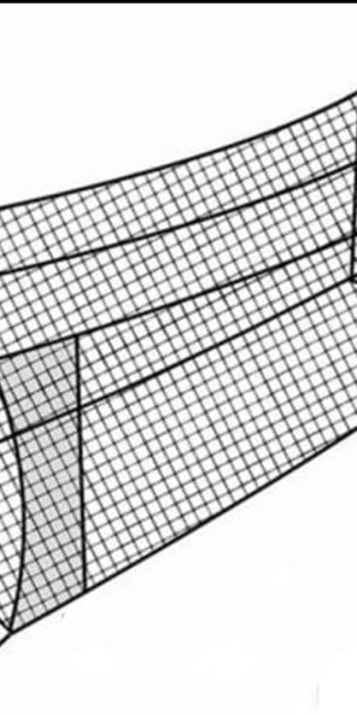 10' Heavy Duty Batting Cage Net with Door & Backstop