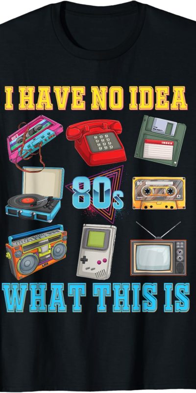 Kids' Retro 70s 80s 90s Theme T-Shirt - Fun Design