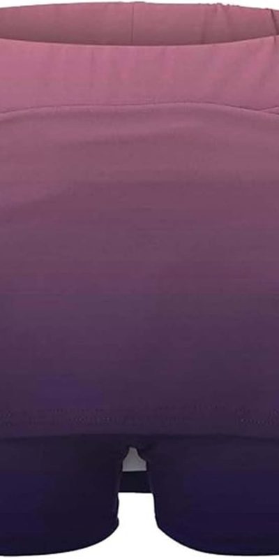 Gradient High-Waisted Athletic Skorts for Women, Plus Size