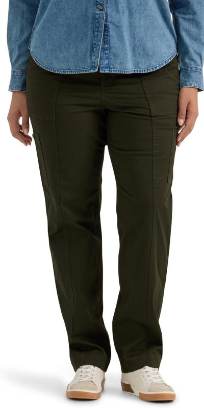 Lee Women's Plus Size Ultra Lux Comfort with Flex-to-go Utility Pant