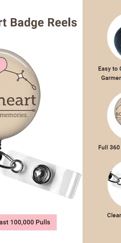 Rainbow Sonographer Badge Reel - Retractable Holder for Ultrasound Tech