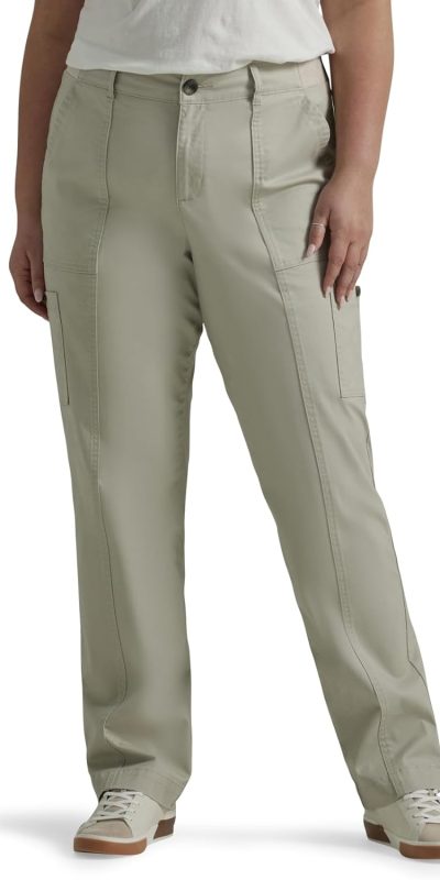 Lee Women's Plus Size Ultra Lux Comfort with Flex-to-go Utility Pant