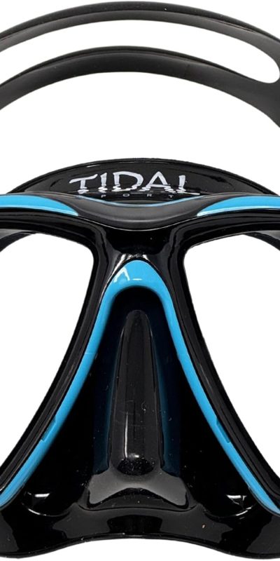 Tidal Mask - Advanced Anti Fog Diving Mask for Scuba Diving, Snorkeling, Free Diving and Swimming. Wide-Angle Tempered Glass Lens. Best Anti-Fog Diving mask for Adults.