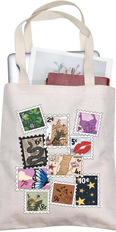 TOBGBE Music Lover Canvas Travel Bag - Album Lyrics Design