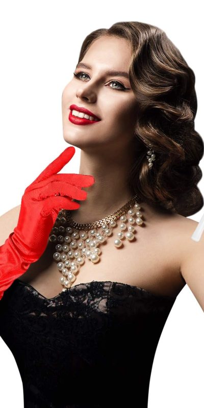 Red Satin Elbow Opera Gloves for Women - 1920s Flapper Style