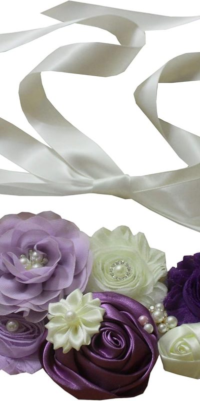 N+A nania maternity pregnancy sash for Mon to be baby shower sash flower sash