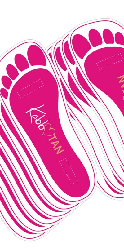 60 Pairs Pink Spray Tan Feet Pads for Tanning