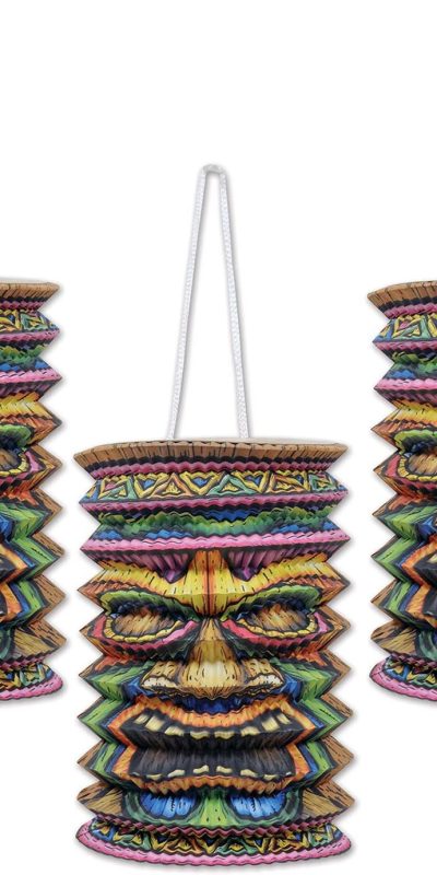 Beistle Tiki Paper Lanterns