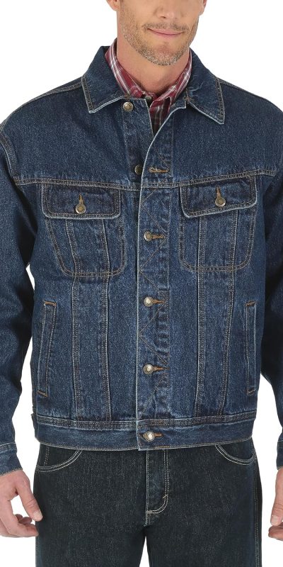 Wrangler Big and Tall Men's Unlined Denim Jacket - Comfortable Fit