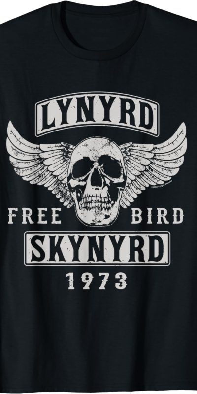 Lynyrd Skynyrd - Free Bird Skull 1973 T-Shirt