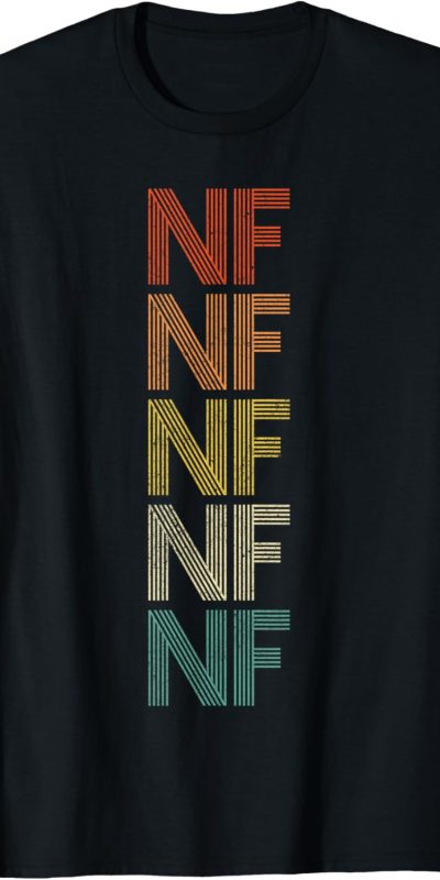 NF Vintage Retro T-Shirt - Classic Fit, Unisex Size