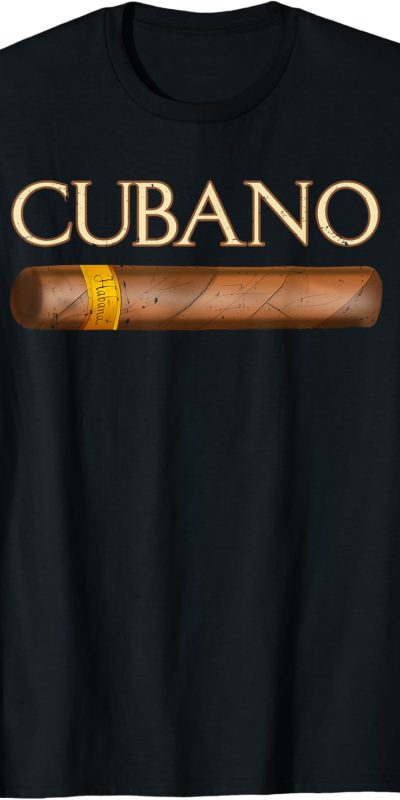 Cuban Cigar Tea Gift T-Shirt for Men - Size M