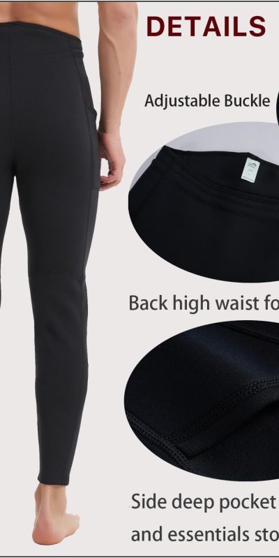 Lemorecn Men’s Neoprene Wetsuit Pants 3mm/2mm/1.5mm – Swim & Dive