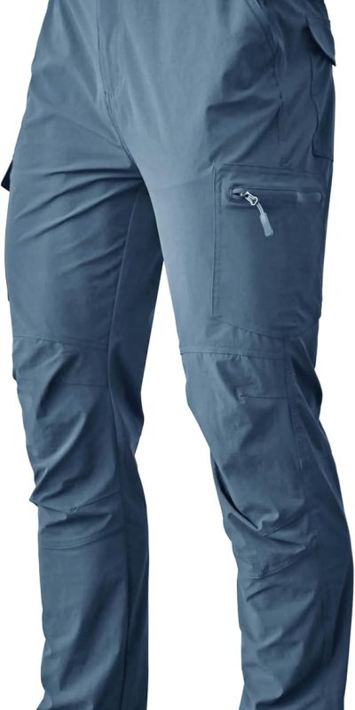 Lightweight Water-Resistant Men's Cargo Hiking Pants - Quick Dry