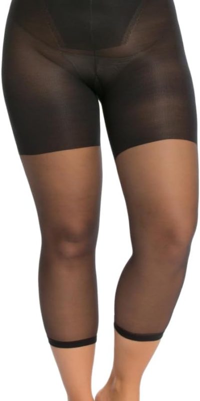 SPANX Power Capri - Body-Shaping Footless Pantyhose for Core Control - Adjustable Length - Comfortable Waistband
