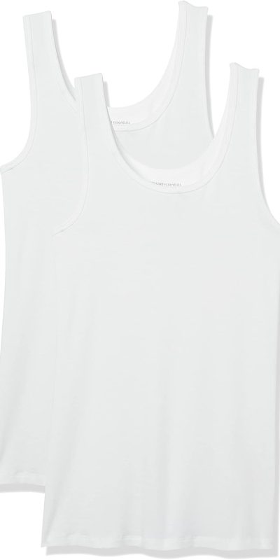 Amazon Essentials Women's Slim-Fit Tank, Pack of 2