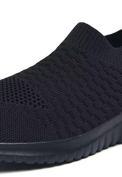 Zuwoigo Men's Lightweight Casual Walking Slip On Shoes Mesh Athletic Tennis Sneakers