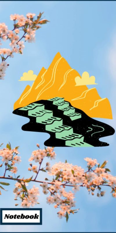 Machu Picchu Cover Design with flowers: Creative Pages with box on each page contain unique design, Unleash your awesome power of creativity