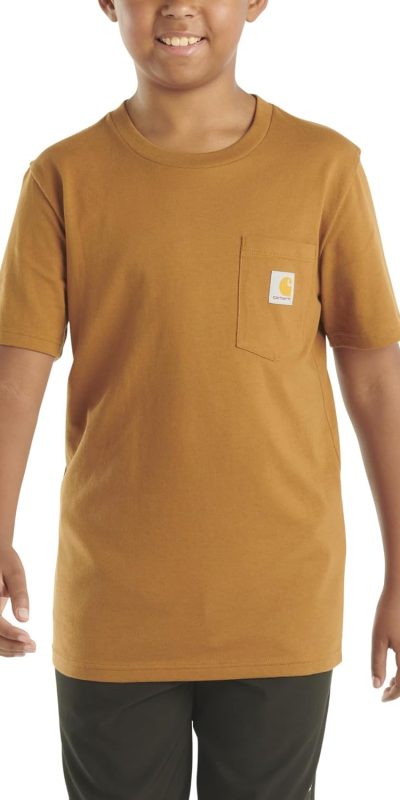 Carhartt Unisex Kid's Short Sleeve Pocket T Tee Shirt