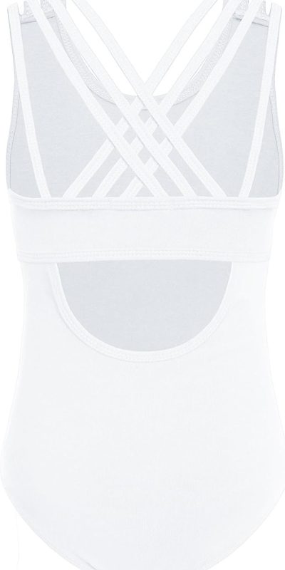 Arshiner Girls Ballet Leotards Dance Gymnastic Outfits Crisscross Straps Sleeveless Tank Dancewear