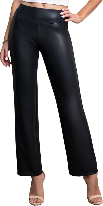 Conceited Leggings for Women in Luxe Velvet or Vegan Faux Leather - Available in Regular and Plus Size