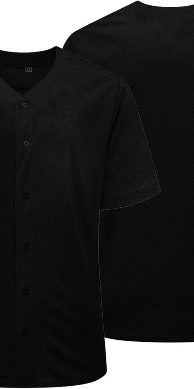 Baseball Jersey for Men and Women,Hipster Hip Hop Sports Uniforms,Shirts Short Sleeve for Custom Button up Shirt