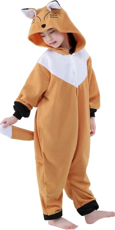 CANASOUR Unisex Halloween Kids Animal Onesie For Girls Anime Cosplay Costume Party Cosplay Pajamas