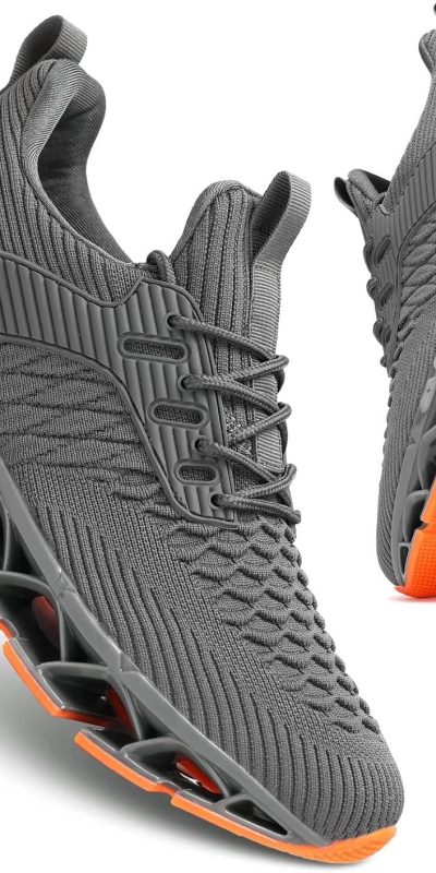 Men's Slip on Walking Running Shoes Blade Tennis Casual Fashion Sneakers Comfort Non Slip Work Sport Athletic Trainer