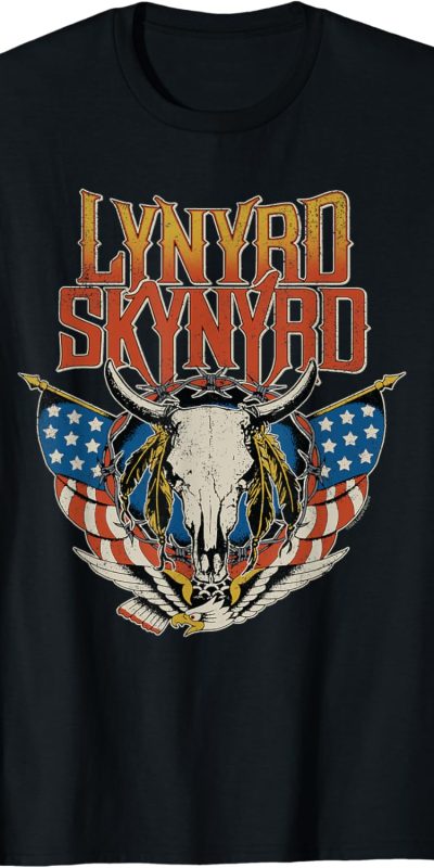 Lynyrd Skynyrd - Americana Steer Skull T-Shirt