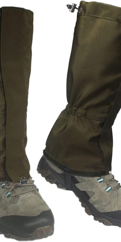 Frelaxy Leg Gaiters Ultra HIGH-Performance Hunting Gaiters, 100% Waterproof Hiking Gaiters with Upgraded Rubber Foot Strap, Adjustable Snow Boot Gaiters