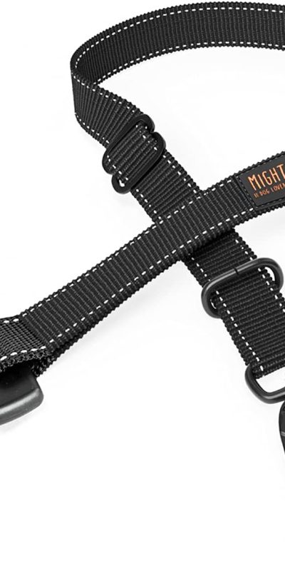 Mighty Paw Dog Seat Belt for Car - Safe Distraction Free Driving, Heavy-Duty Design with Aviation Grade Aluminum Carabiner, Adjustable Dog Seatbelt Harness for Small, Medium and Large Pets