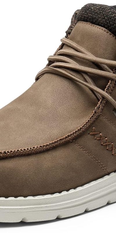 Bruno Marc Men's Casual Slip-on Shoes Warm Loafers for Men Winter Boots