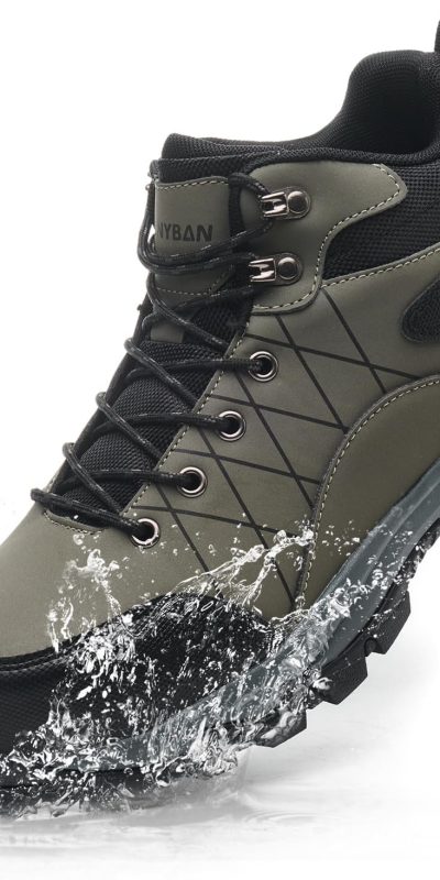 Steel Toe Boots for Men Waterproof Wide Width Slip Resistant Safety Toe Sneakers Puncture Proof Durable Construction Work Shoes for Outdoor Industrial Use