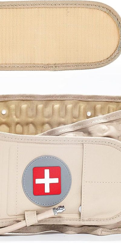 Decompression Back Belt, for Lower Back Pain Relief Lumbar Decompression Belt (Yellow), Men and Women Lumbar Traction Device (29-49 inch Waists)