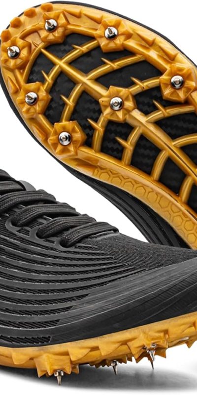 RUNIC Track & Field Shoes for Men, Women & Kids – Pro Running Spikes for Sprint, Race & Training – 7 Spikes + Extra Spikes & Wrench (US Men Size)