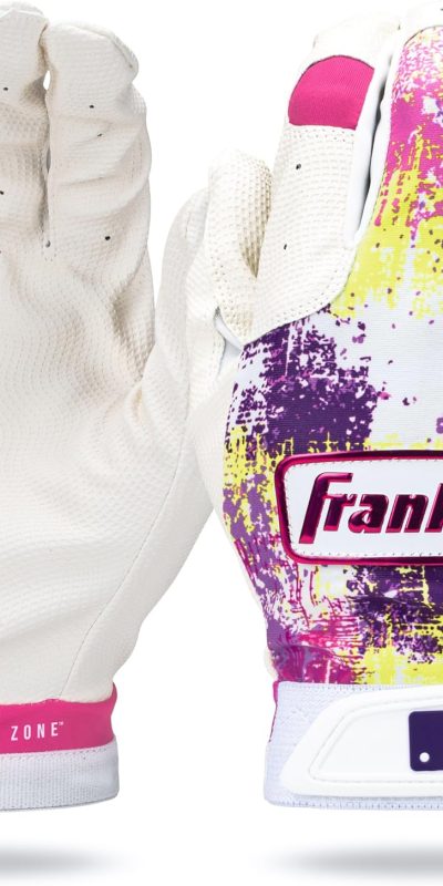 Franklin Sports MLB Youth Teeball Batting Gloves - Flexible Pro Kids Baseball + Softball Gloves for Boys + Girls