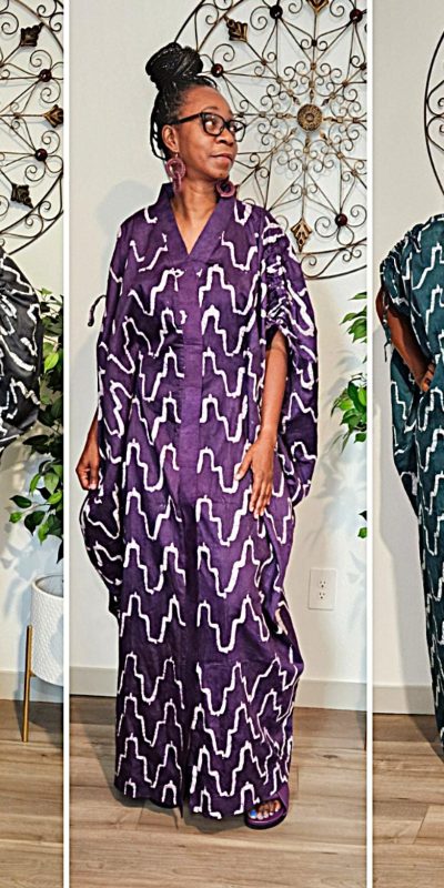 Kaftan Maxi Adire Print