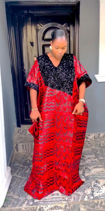 Kampala combination bubu gown