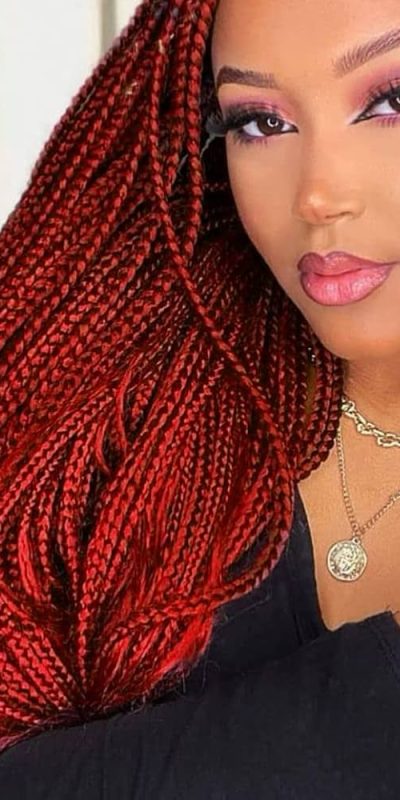 Red Box Braid Wig